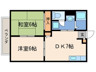 ＭＫハイツの物件間取画像